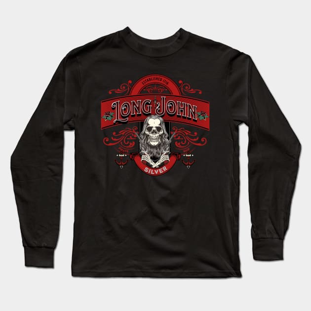 Long John Silver Red Long Sleeve T-Shirt by Bootylicious